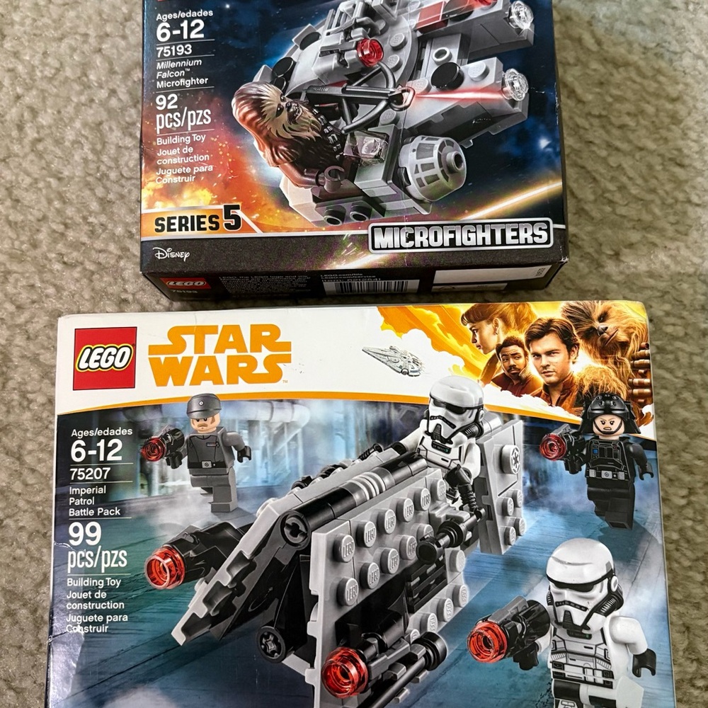Lego Star Wars 75193 Millennium Falcon Microfighter 75207 Imperial Patrol NEW!